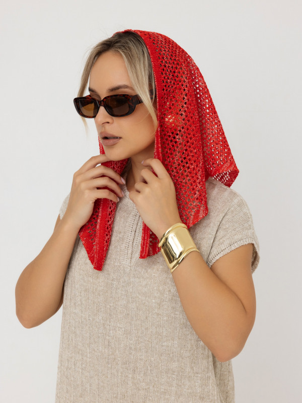 Изображение Косынка 16-18 красный меланж
