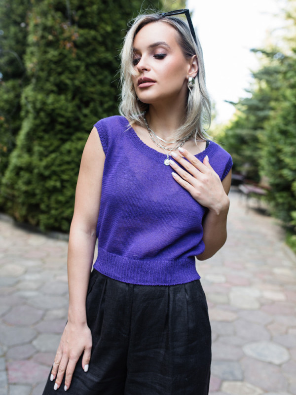 Изображение Блуза-топ 8-110 фиолетовый