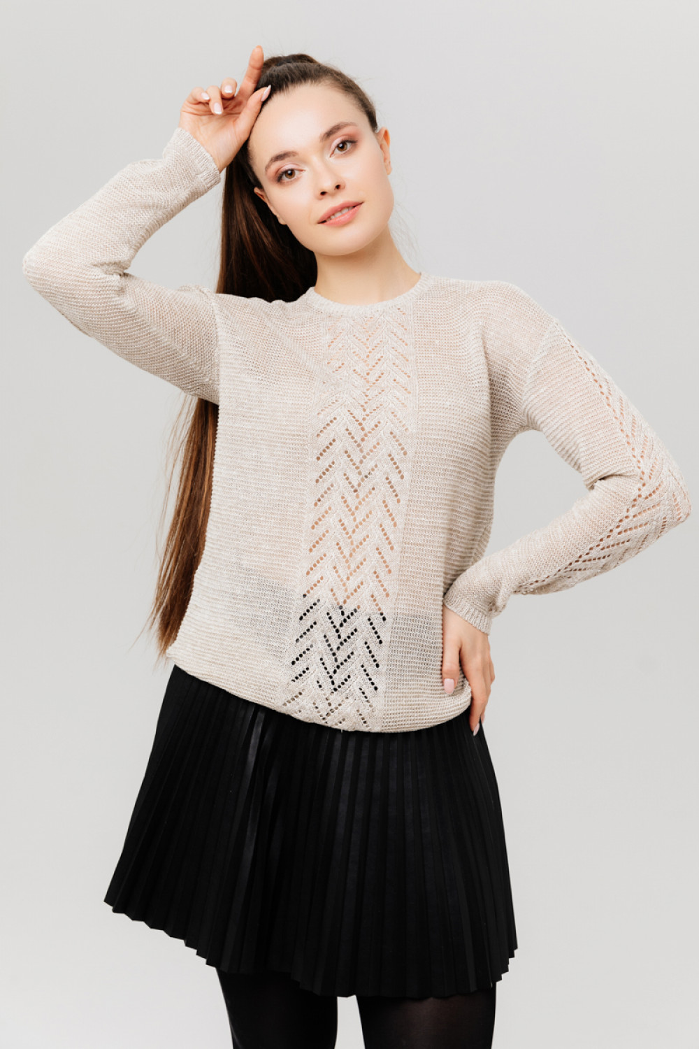 Джемпер из льна 4-275