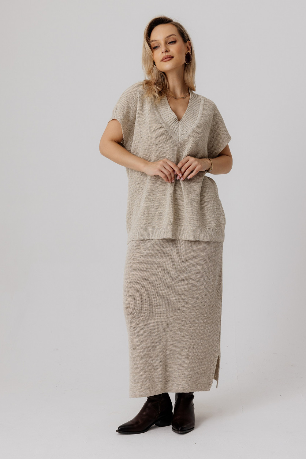 Жилет из льна 7-47