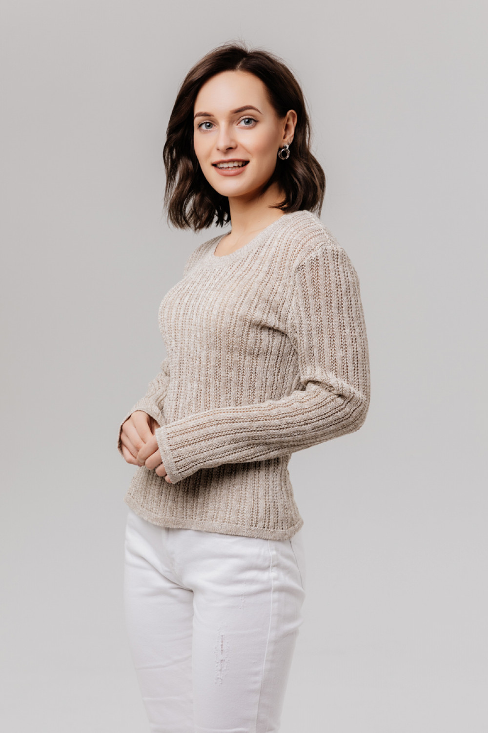 Джемпер из льна 4-191