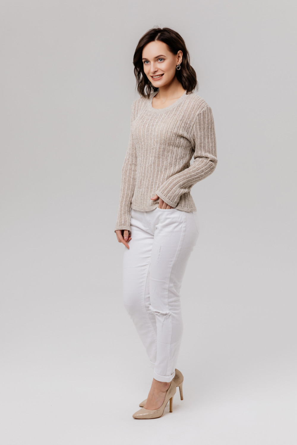 Джемпер из льна 4-191