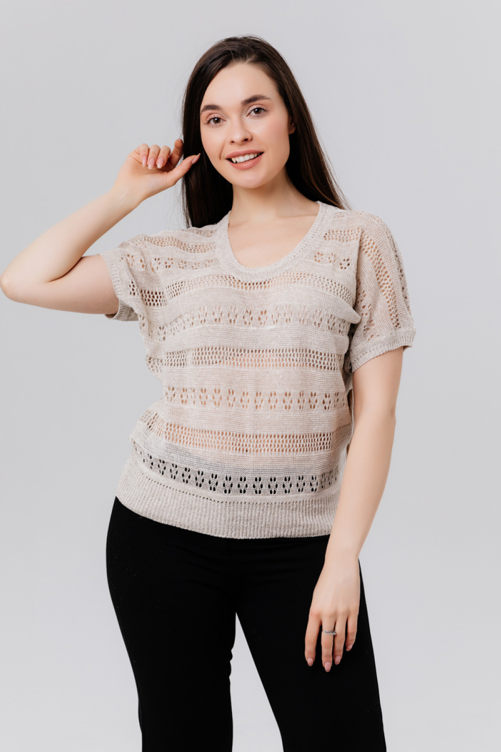 Джемпер из льна 4-195