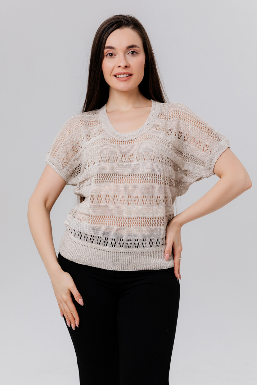 Джемпер из льна 4-195