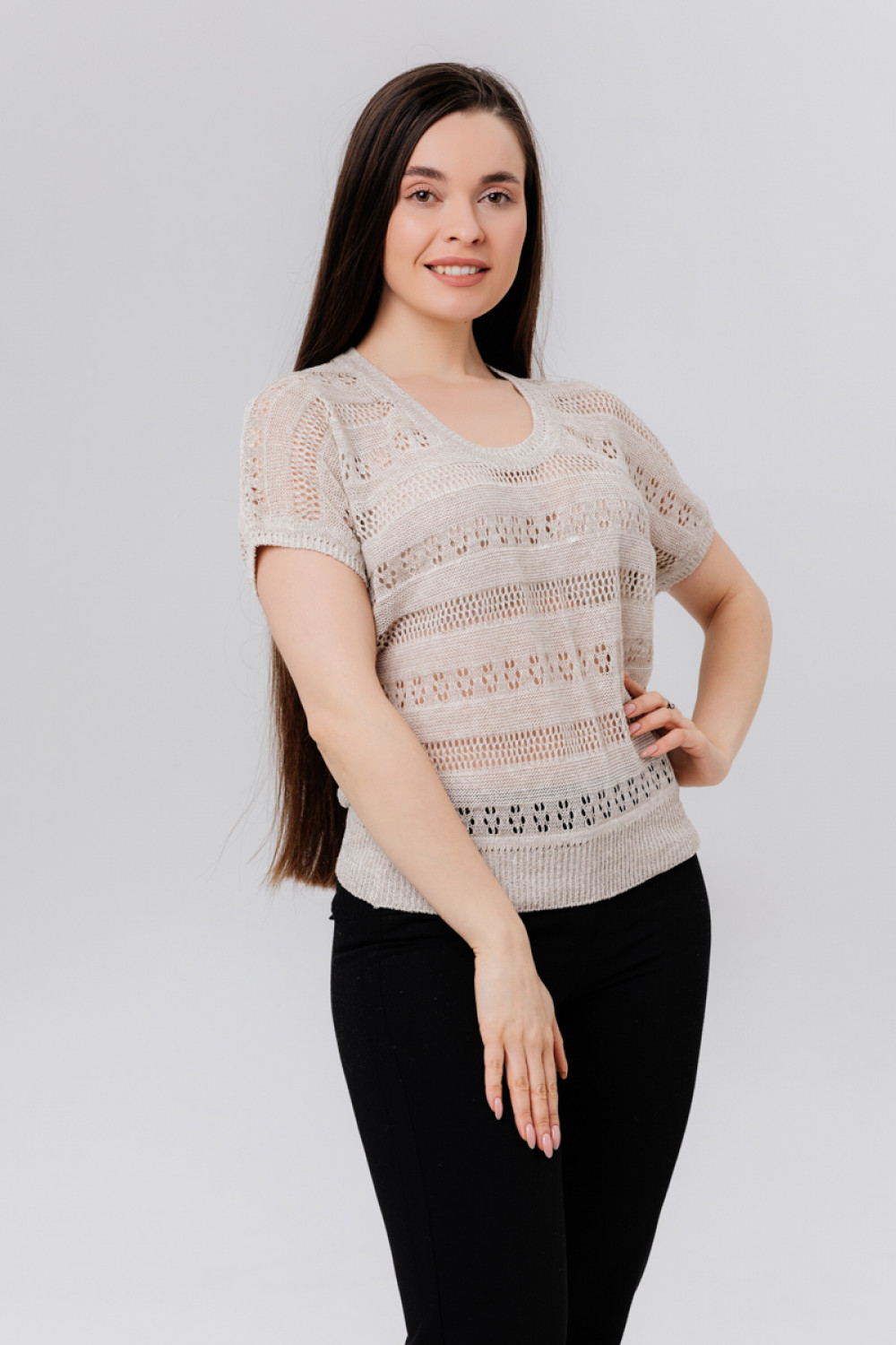 Джемпер из льна 4-195 Джемпер из льна 4-195