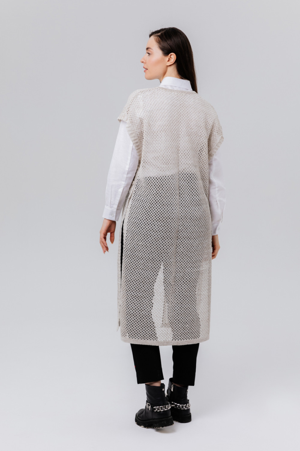 Жилет из льна 7-02