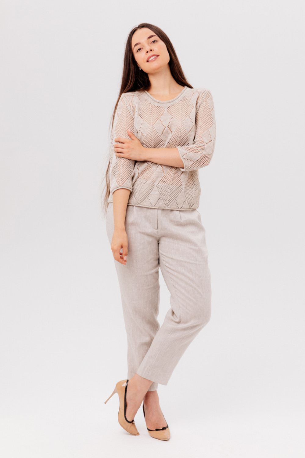 Джемпер из льна 4-282