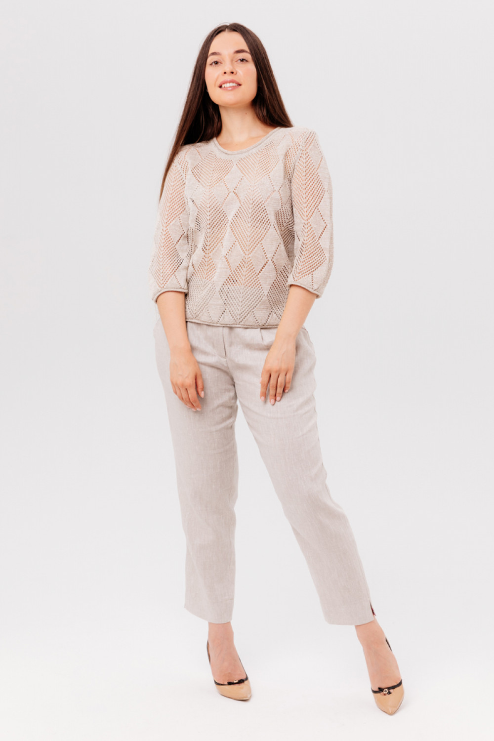 Джемпер из льна 4-282