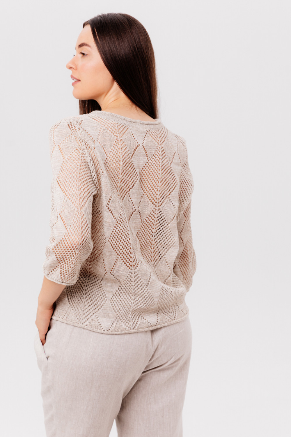 Джемпер из льна 4-282