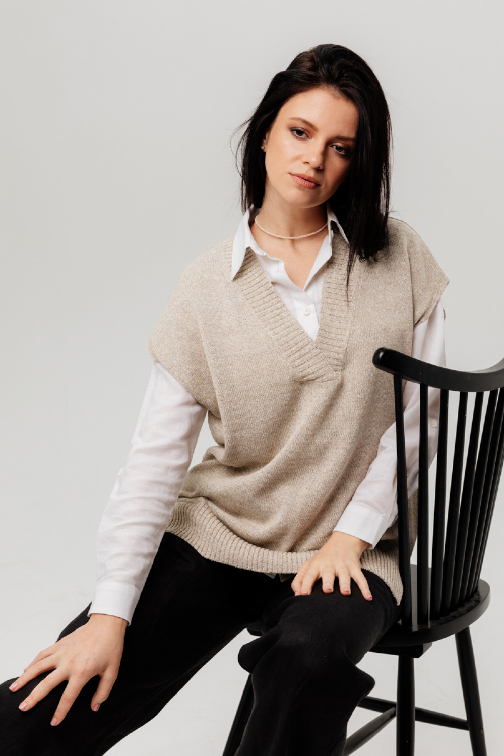 Жилет из льна 7-37