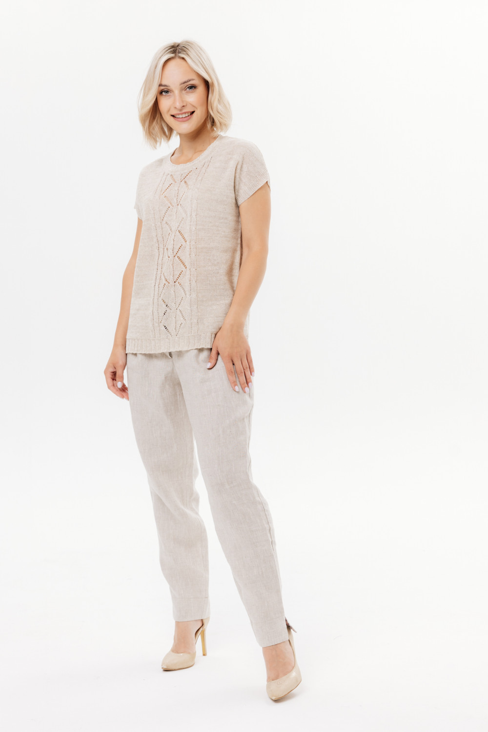 Джемпер из льна 4-294