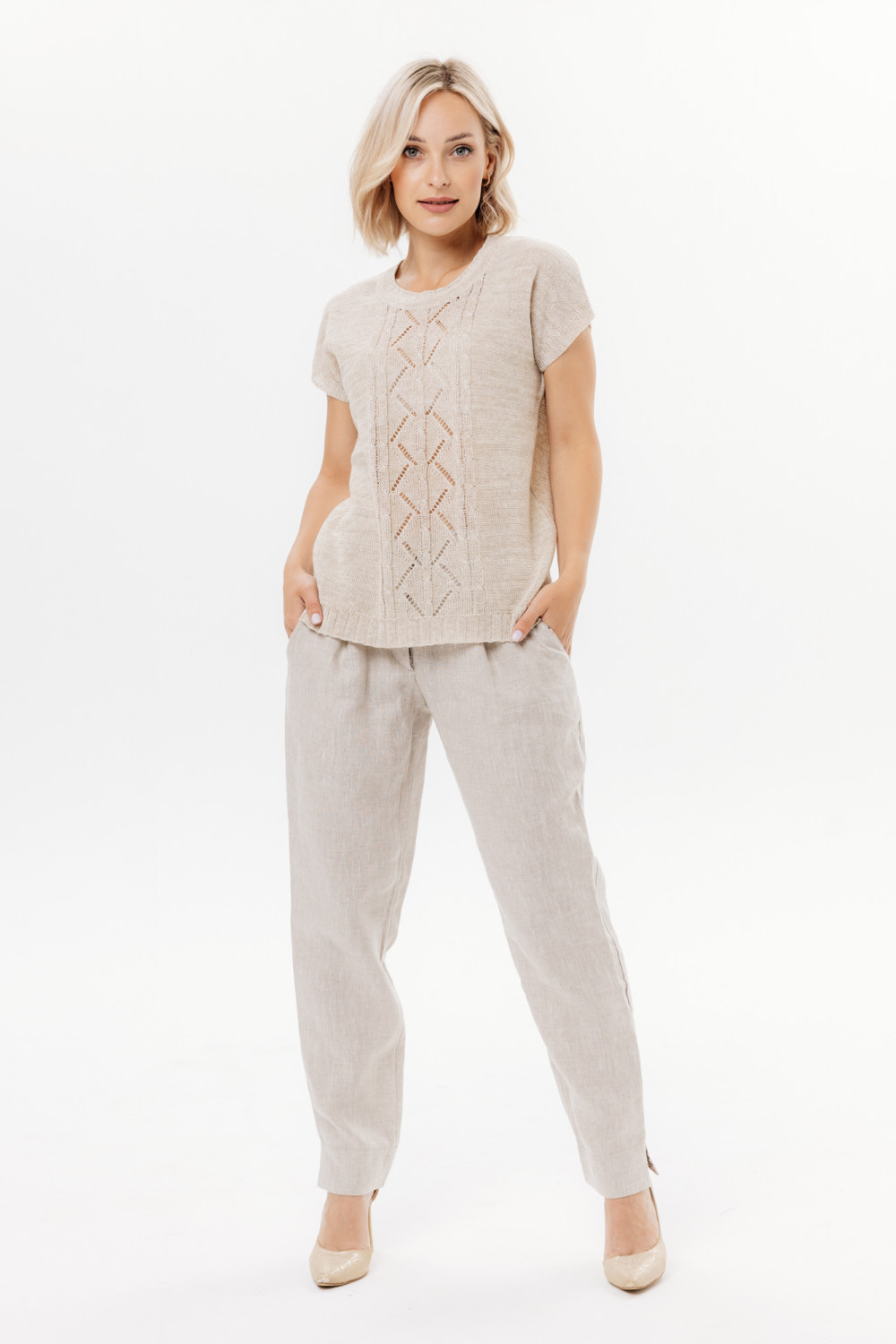 Джемпер из льна 4-294