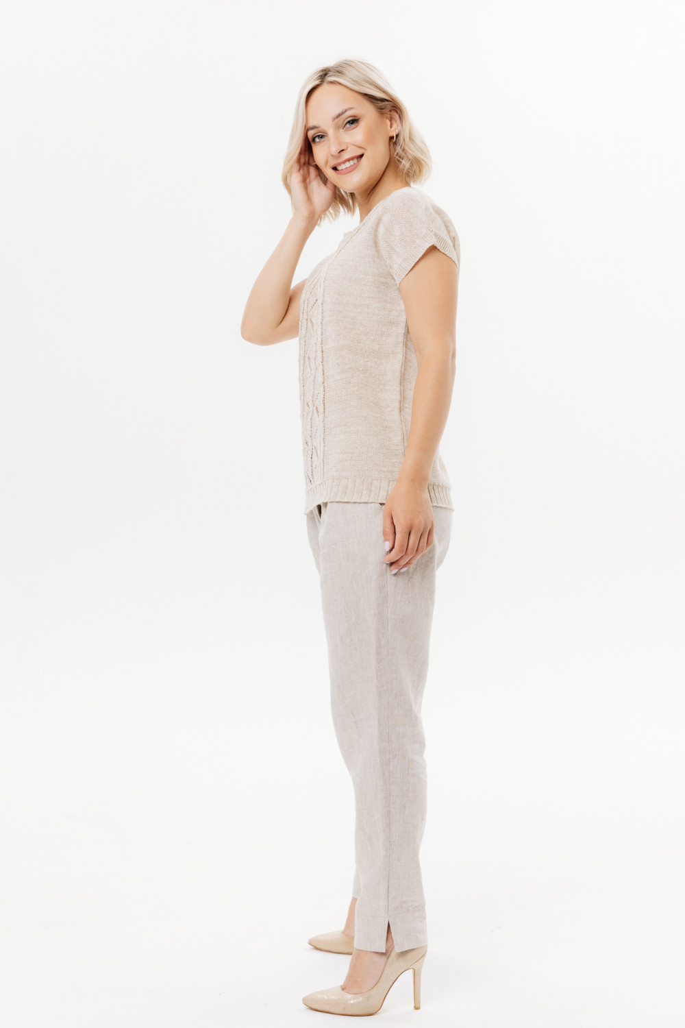 Джемпер из льна 4-294