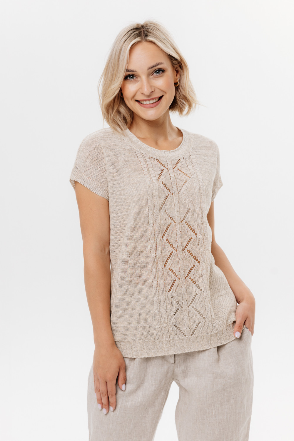 Джемпер из льна 4-294