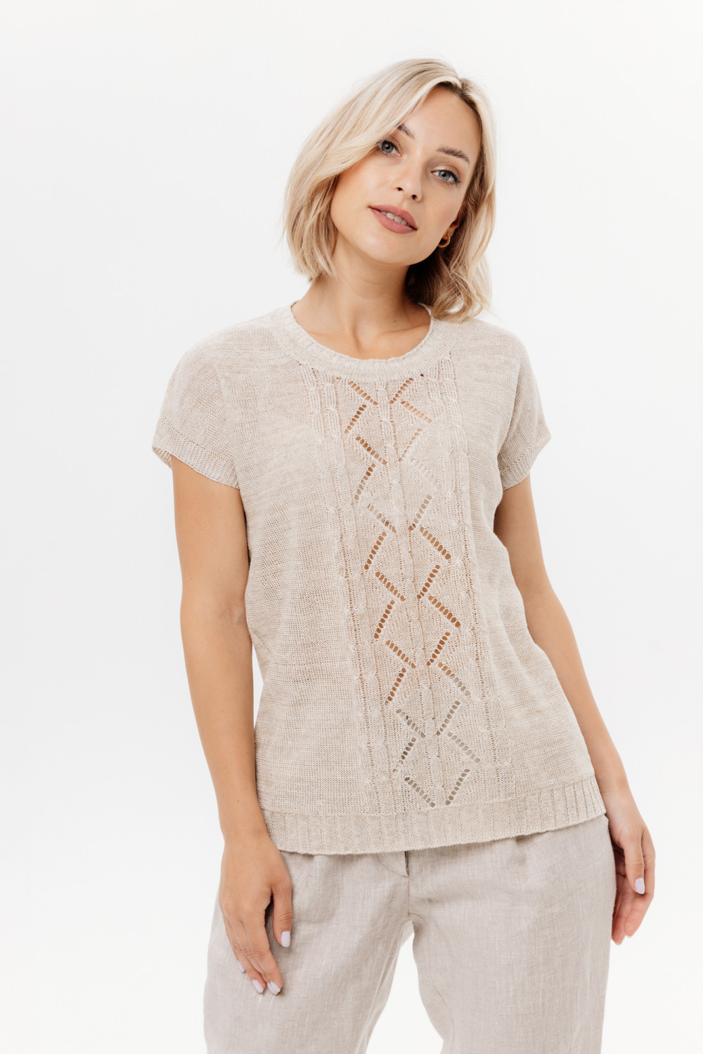 Джемпер из льна 4-294