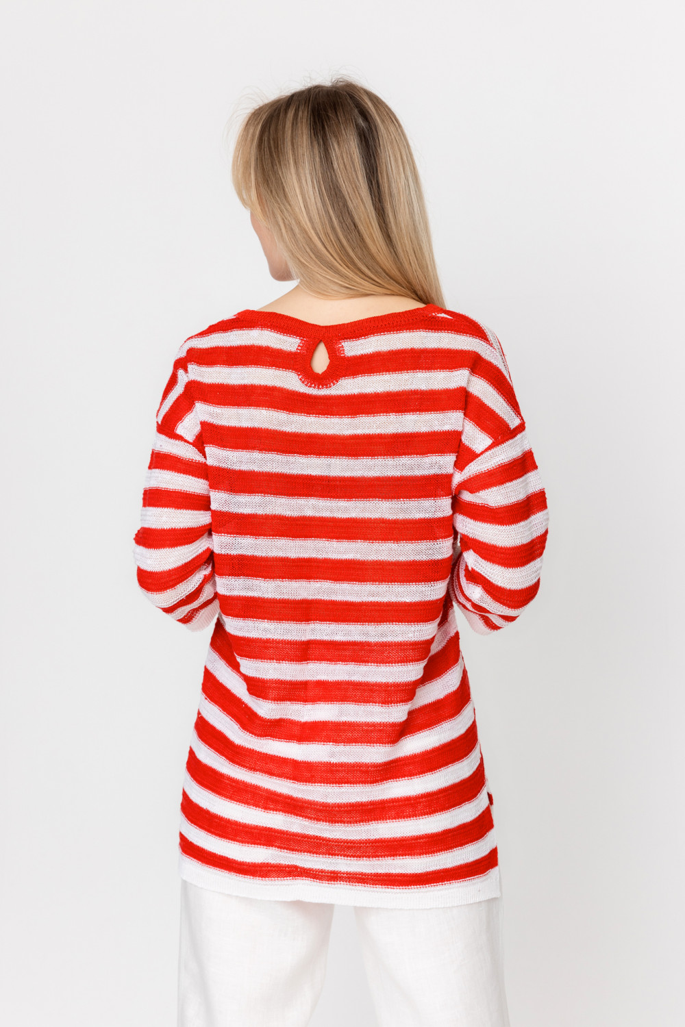 Джемпер из льна 4-317 кармен меланж