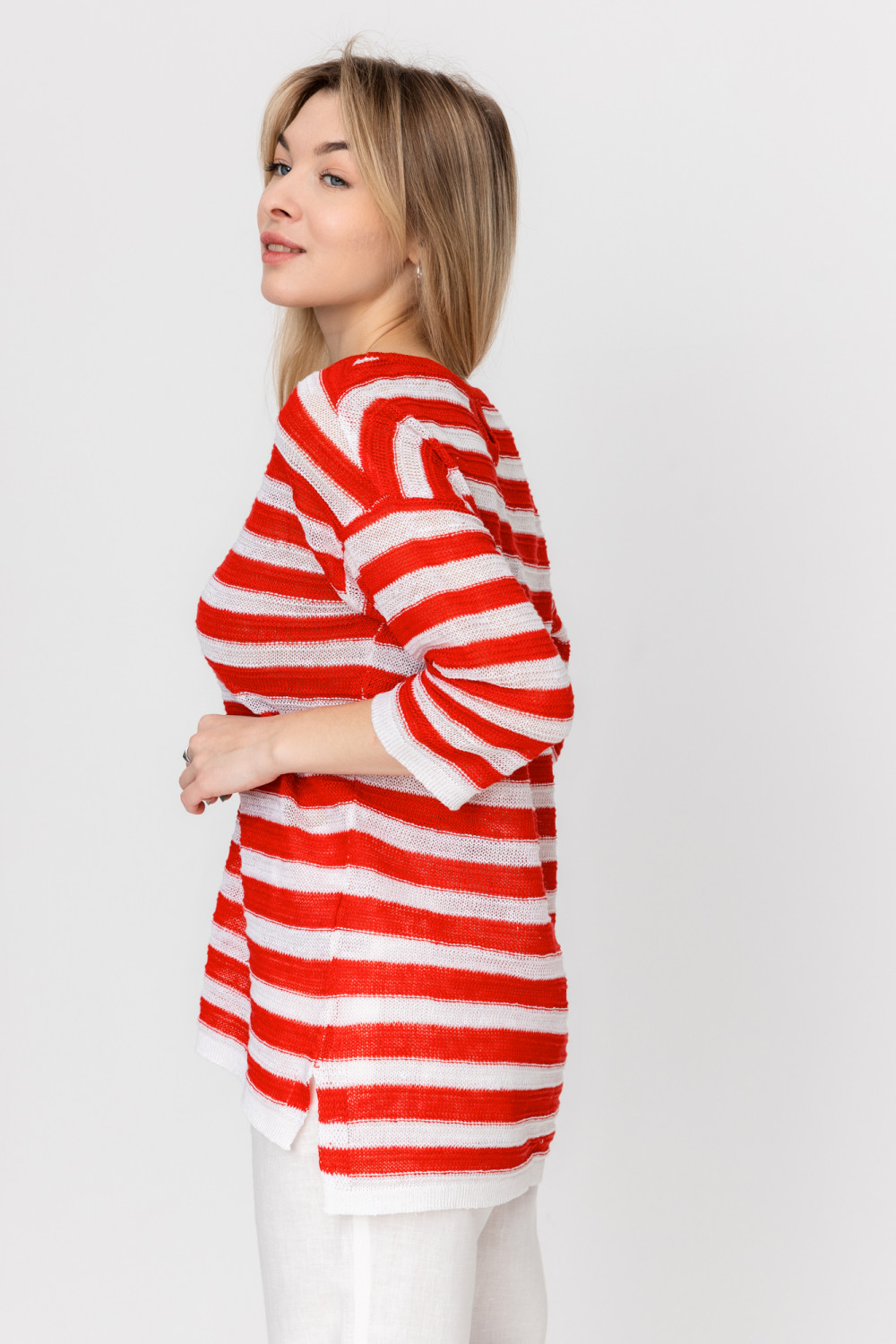 Джемпер из льна 4-317 кармен меланж