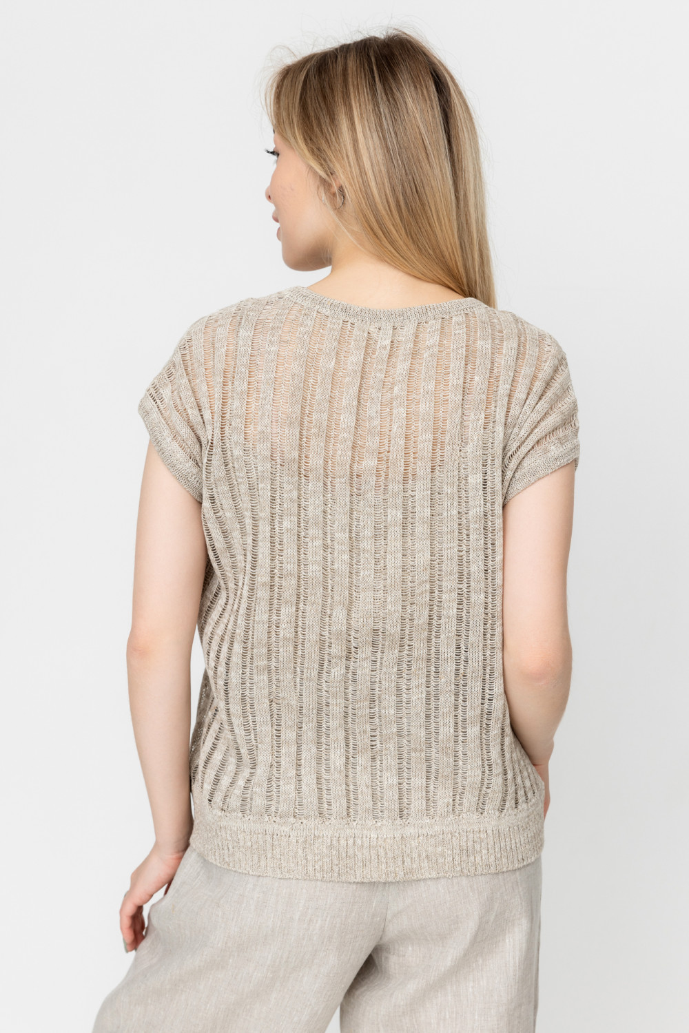 Блуза-топ льняной 8-109