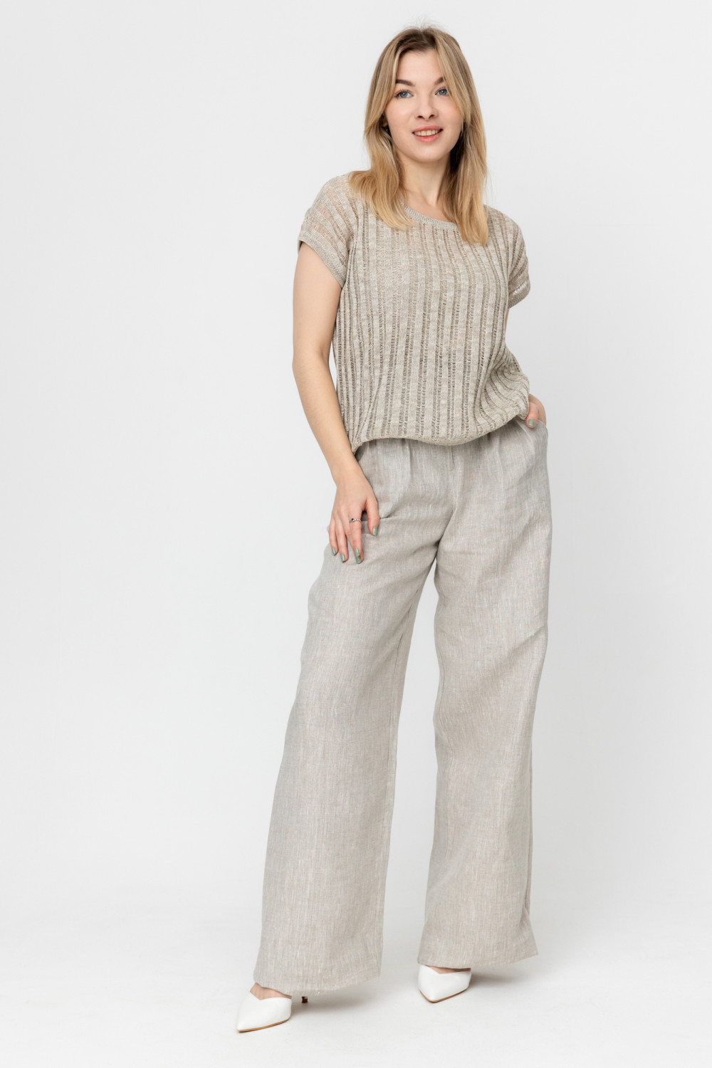 Блуза-топ льняной 8-109