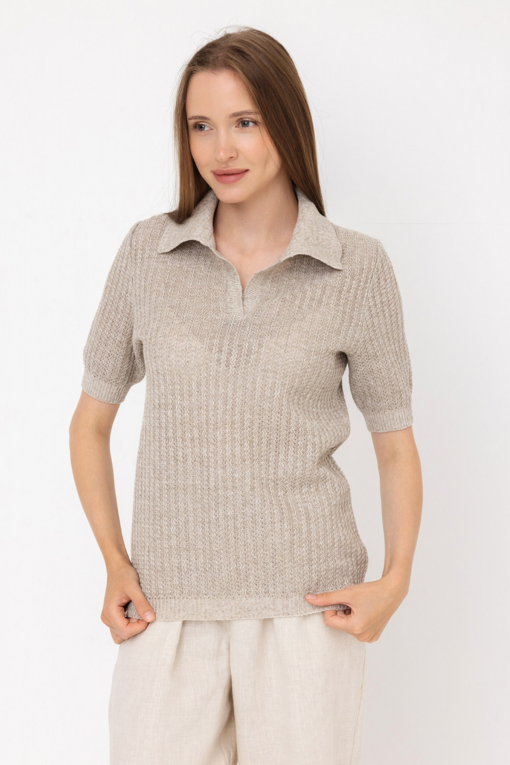 Джемпер из льна 4-325 