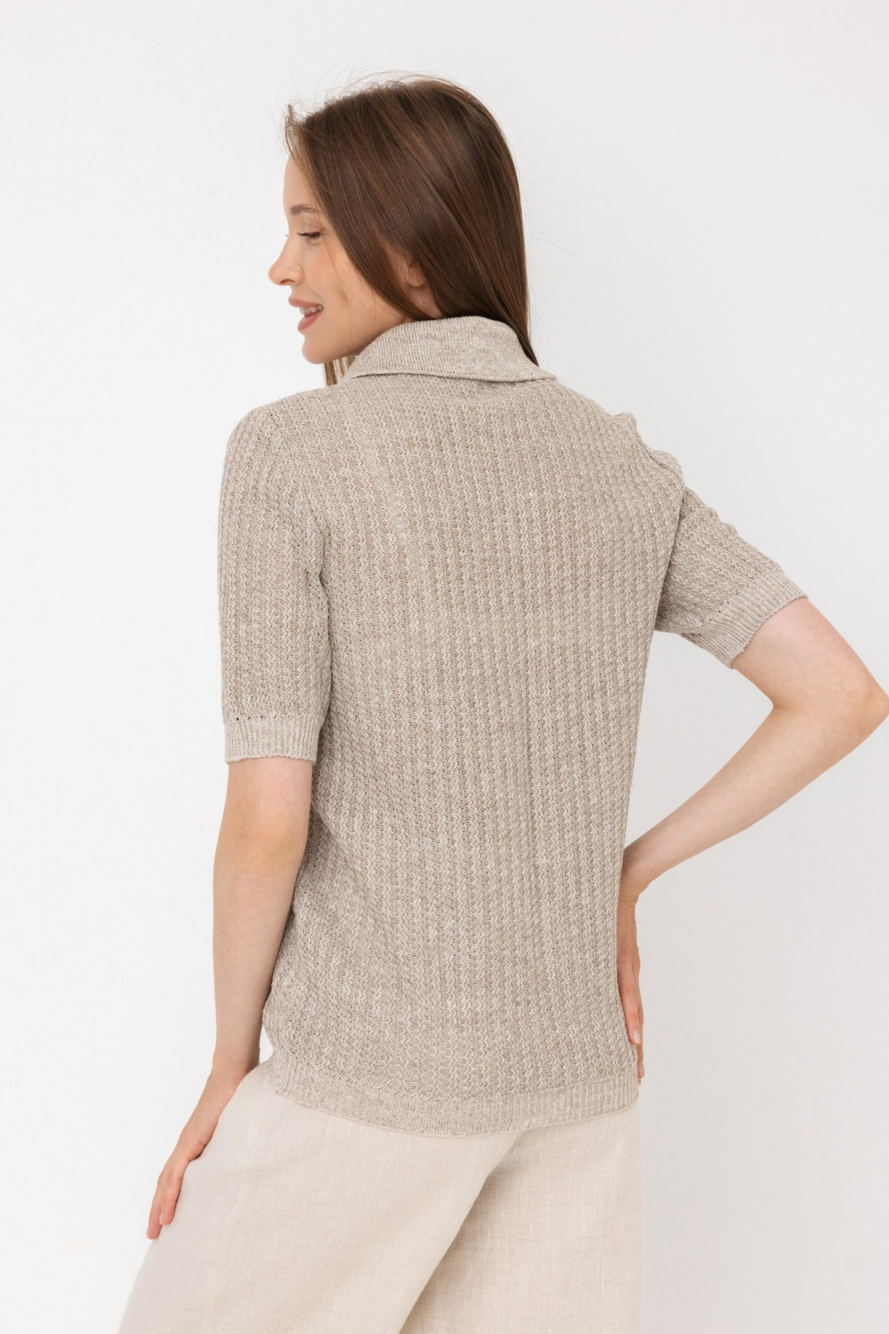 Джемпер из льна 4-325 