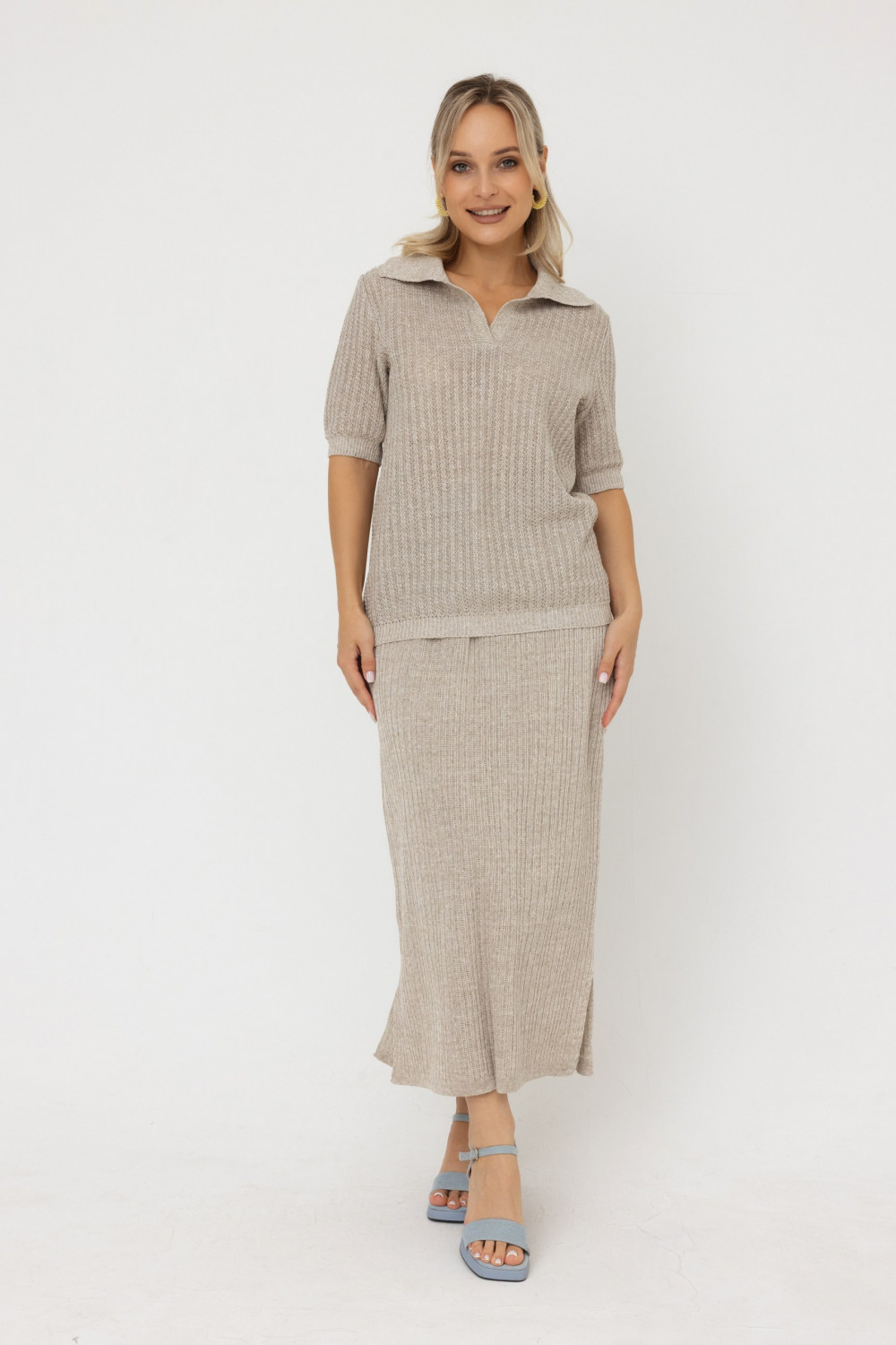 Джемпер из льна 4-325 