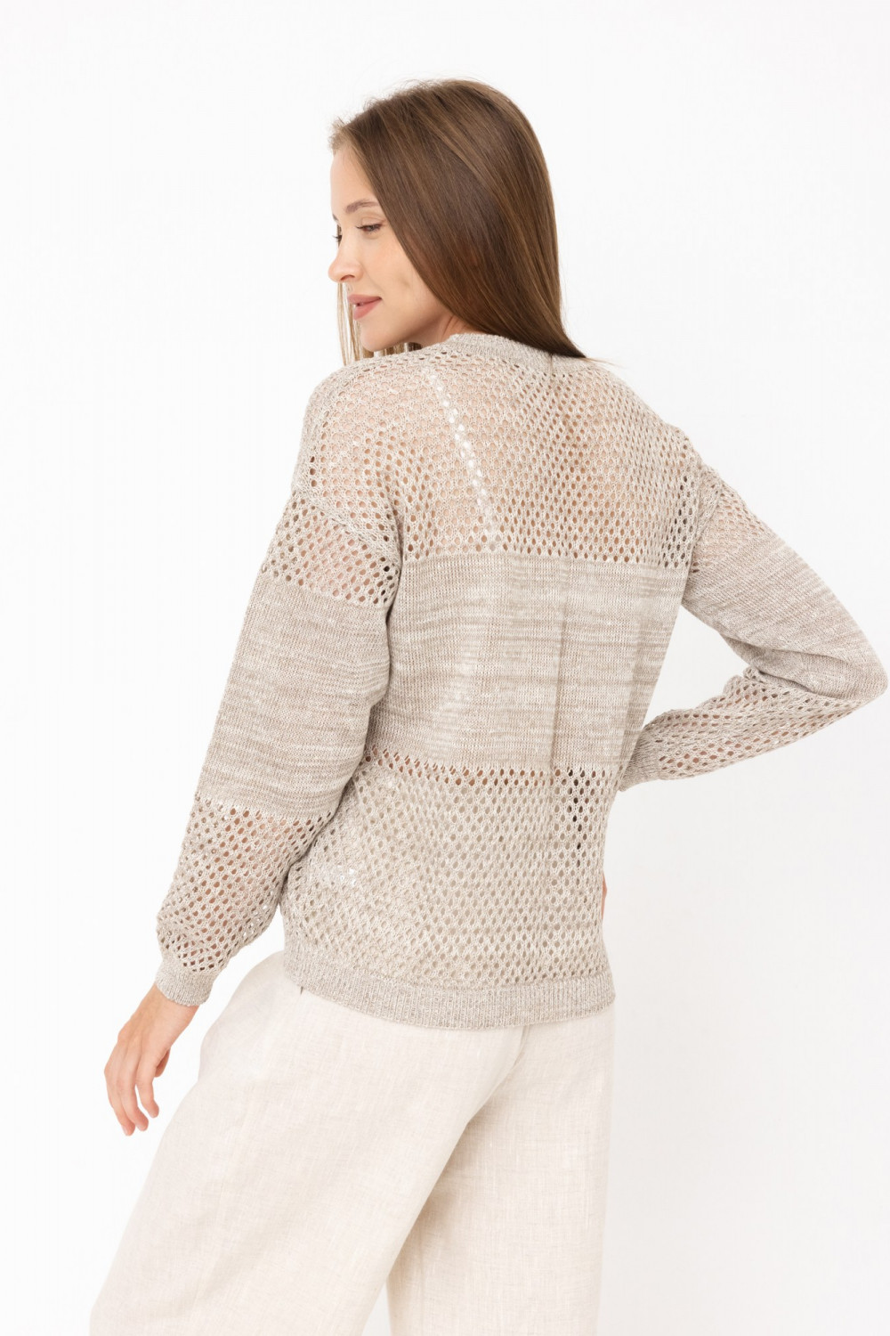 Джемпер из льна 4-326