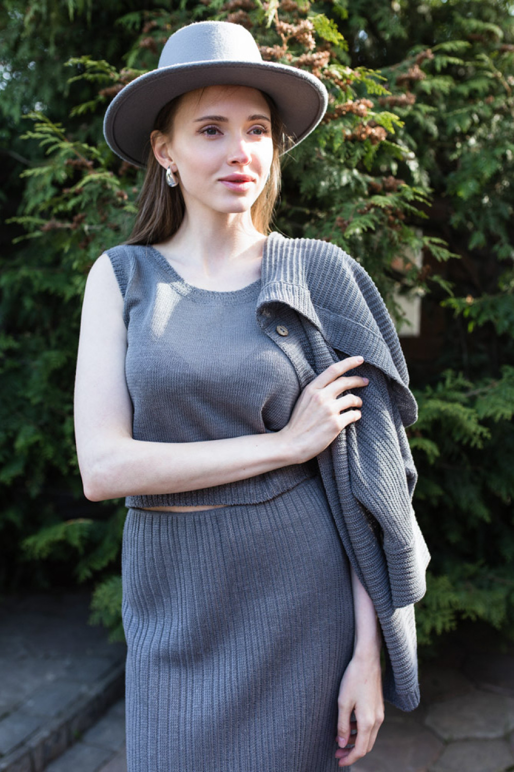 Блуза-топ 8-110 стальной Блуза-топ 8-110 стальной