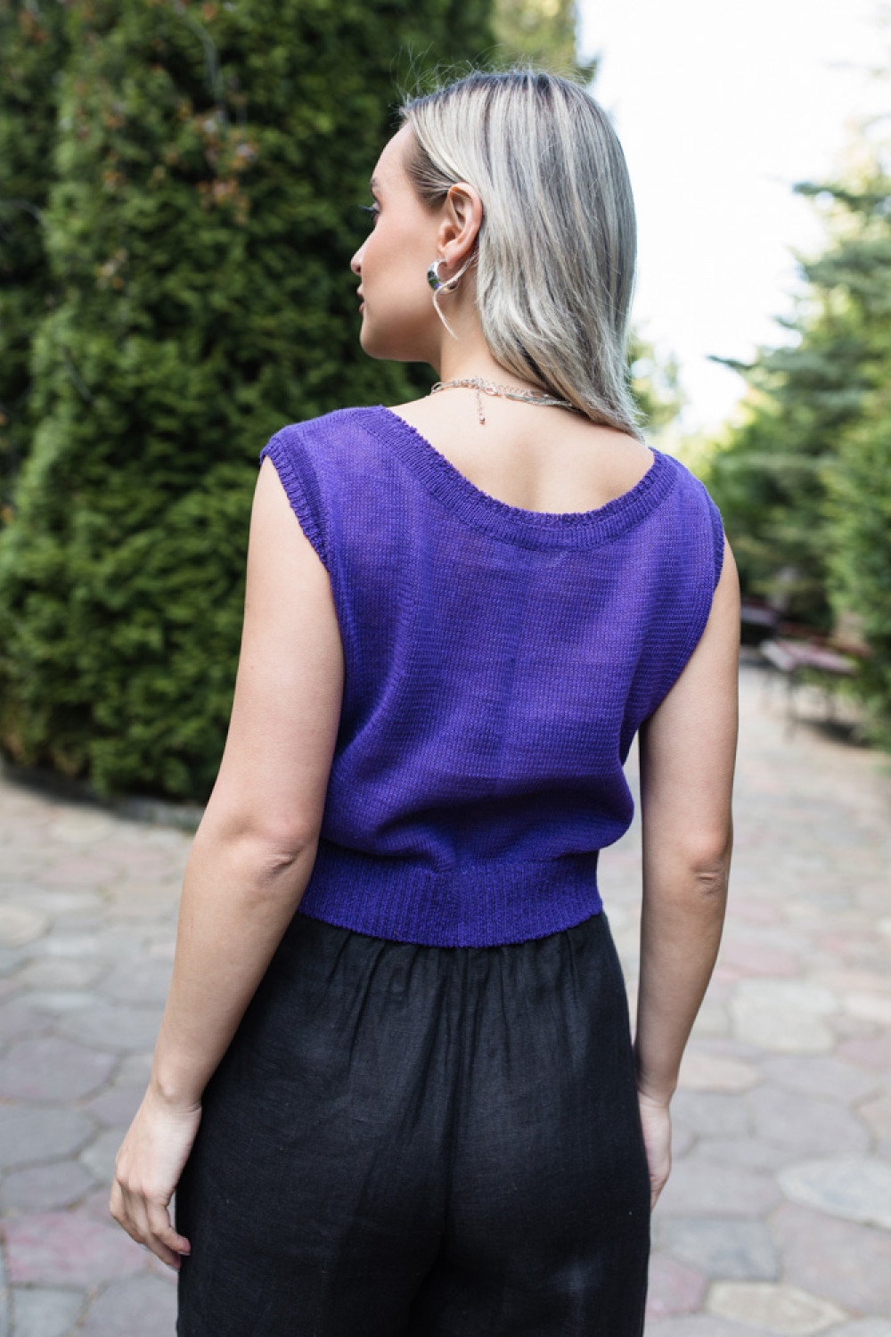 Блуза-топ 8-110 фиолетовый