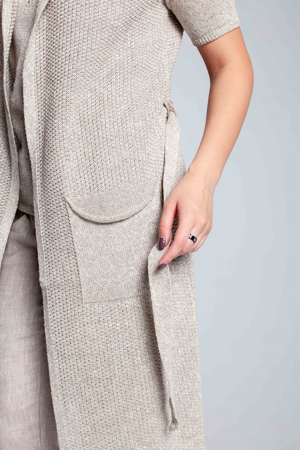 Жилет из льна 7-29